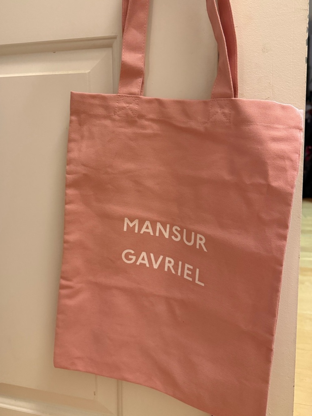 Mansur Gavriel Dusty Rose / Pink Canvas Logo Tote
